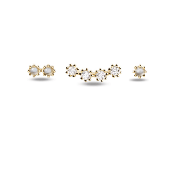 Σκουλαρίκια Ocean Gold Set Ασήμι Επιχρυσωμένο 925 PDPAOLA BU01-051-U